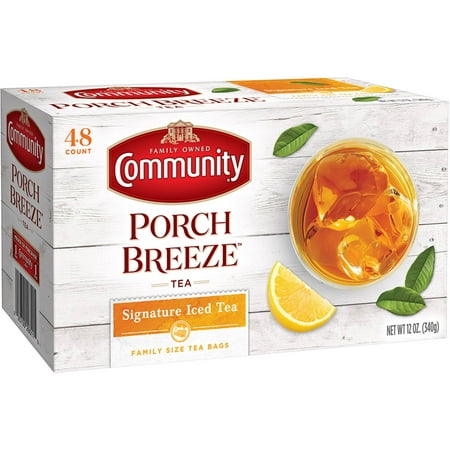 (2 Pack) Community Coffee Porch Breezeâ¢ Signature Iced Tea Bags, 48