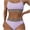 Purple, variant on Ahuyic Womens Swimsuits,Womens Suspender Leopard Print Split Suspender High Waisted Split Swimsuit Sets,Green,M
