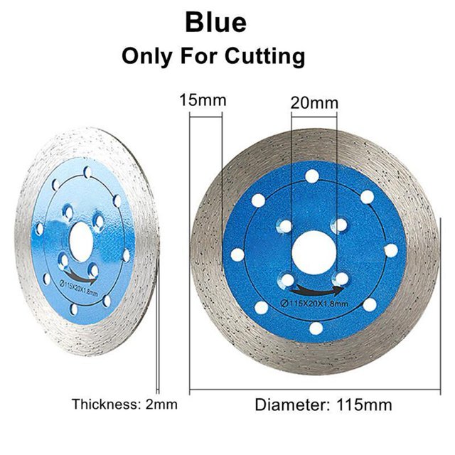 1Pc 115Mm Turbo Diamond Circular Saw Blade Cutting Disc For Granite Marble Tiles