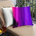 thumbnail image 1 of Ahgly Company Color Focus Purple Outdoor Throw Pillow, 18 inch by 18 inch, 1 of 6