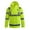 Yellow, variant on GOGO Hi Viz Safety Jacket, Heavy Duty Front Zipper Reflective Hoodie, Meets ANSI Standards-Yellow-XL
