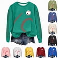 thumbnail image 5 of Towmus Softball Mom Sweatshirt for Women Raglan Long Sleeve Pullover Tops Sweatshirt Casual Crewneck Blouse, 5 of 9