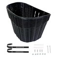 thumbnail image 3 of AMLESO Front Basket Storage Basket Carrier Easy to Install Bike Front Basket Cargo Rack for Grocery Shopping Cycling black, 3 of 10