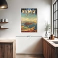 thumbnail image 3 of Elephant Stock Key West Florida Wall Art - Vertical Canvas Wall Art - Living Room Wall Decor - Places Canvas - Turquoise And Brown Decor By Kerne Erickson - 24" x 36", 3 of 8