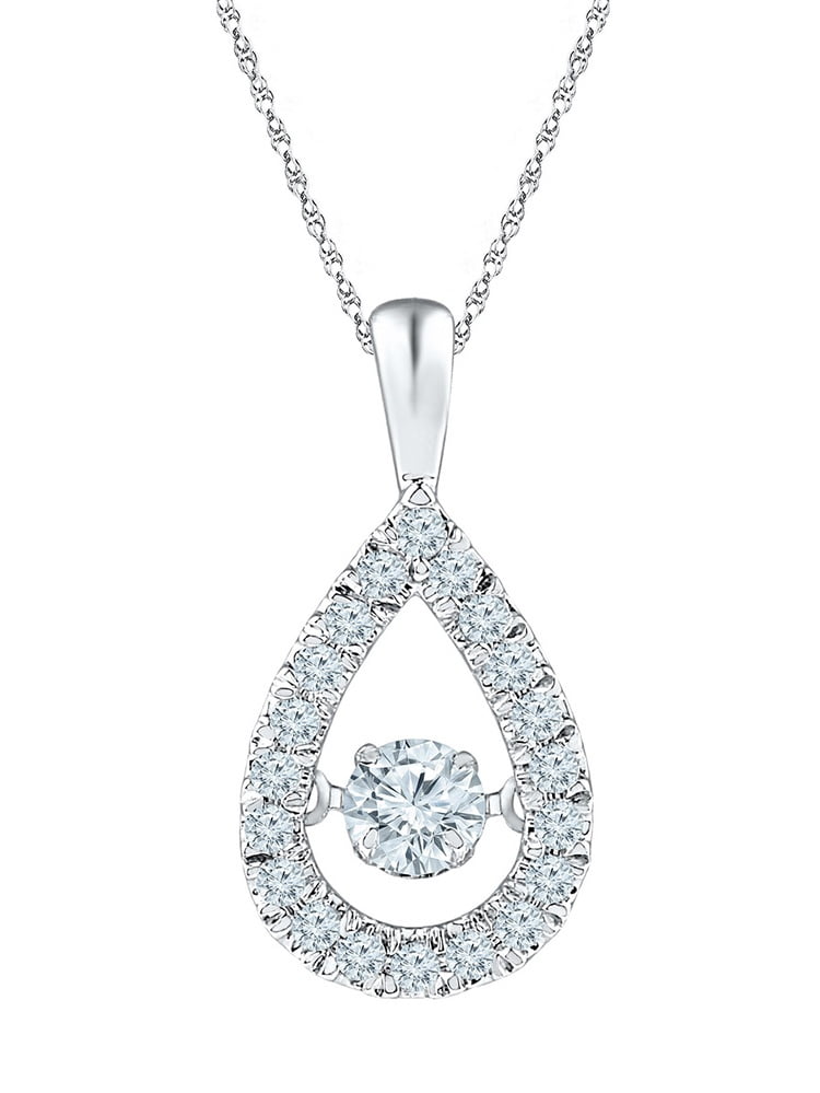 Moving Shimmer Moving Shimmer® Diamond 10K White Gold Sparkling