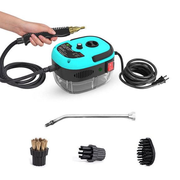 2500W High-Temperature Steam Cleaner Portable Handheld Pressure Washer for Household Cleaning RedDEBGFS ,blue