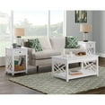 thumbnail image 3 of Alaterre Furniture Coventry 36 in. Coffee Table and 2 End Tables with Drawers - Cottage-Style Living Room Furniture Set of 3, White, 3 of 11