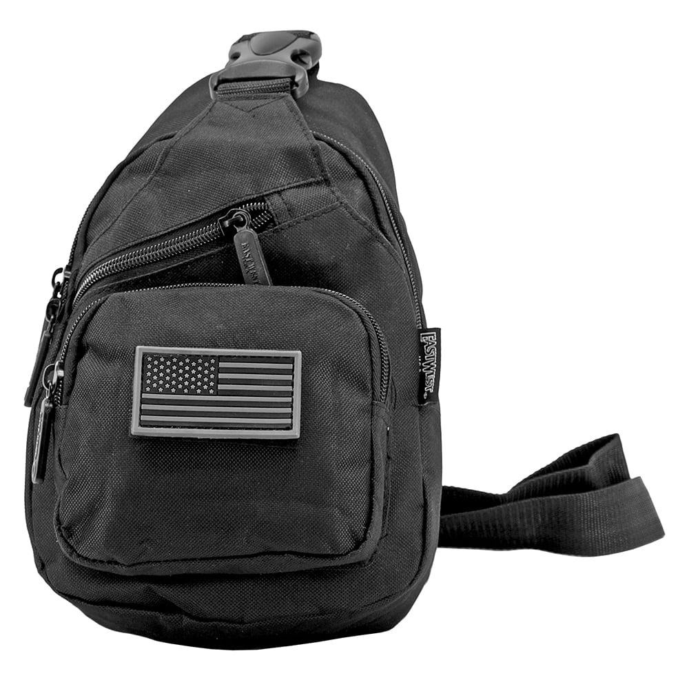East West U.S.A Military Side Sling Bag Black Pack of 2 Walmart