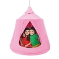 thumbnail image 1 of VEVOR Hanging Tree Tent, 330 LBS Capacity Hanging Tent Swing for Indoor and Outdoor Hammock Sensory Swing Chair w/LED Lights String, Inflatable Base, Ceiling Swing Pod Play Tent for Kids & Adults, 1 of 9