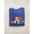 thumbnail image 3 of Pastell Colorful Beagle Dog Sweatshirt Women -Weekday Best Designs, Female x-Large, 3 of 4