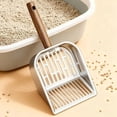 thumbnail image 2 of Stainless Steel Cat Litter Scoop with Deep Shovel and Fine Mesh Sifter, Heavy Duty Metal Waste Cleaner with Ergonomic Handle for Clumping and Non Clumping Litter, 2 of 4