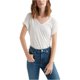 thumbnail image 2 of Camiseta Básica con Detalle de Costuras para Mujer Lucky Brand Blanco Extragrande, 2 of 2