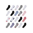 thumbnail image 3 of Hanes Girls Extreme Value Ankle Socks, 20 Pack, Sizes (S-L), 3 of 5