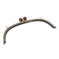 thumbnail image 4 of stanreset 24.5cm Metal Arch Frame Kiss Clasp Lock Bead Handle Bag Head DIY Purse Bag Coffee, 4 of 9
