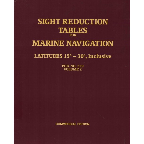 Sight Reduction Tables 229 Vol.2 Latitudes 15 30, Inclusive