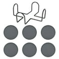 thumbnail image 2 of 6Pcs Silicone Drink Coasters for Table with Holder, Thickened for Wooden Table Cup Desk Bar Home Decor Non Slip, By VINOIC, 2 of 9