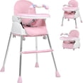 thumbnail image 2 of Silla Periquera Bebe Alta Plegable 2 Niveles 12-72 Meses Little monkey Rosa, 2 of 10