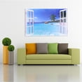 thumbnail image 1 of XingJian LLC Ocean Sea Sandbeach 3D Wall Sticker Decals - Room Decor Mural, 1 of 6