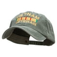 thumbnail image 2 of Vietnam Veteran Embroidered Big Size Washed Pigment Dyed Cap - Olive XL-3XL, 2 of 5