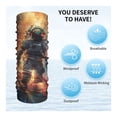 thumbnail image 4 of Face Mask Neck Gaiter Windproof Bandana Headwear Breathable Cover Outdoor Scarf, Astronaut Planet Space Galaxy Psychedelic, 4 of 7