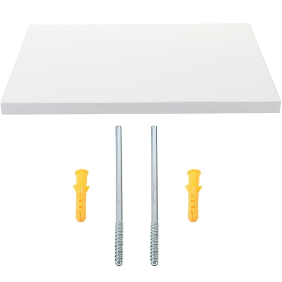 White WallMounted Floating Shelf for Storage Made of Composite Board Heavy Duty and SpaceSaving 7.87 x 15.75 x 23.62 inches