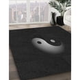 thumbnail image 2 of Ahgly Company Indoor Round Patterned Night Black Area Rugs, 7' Round, 2 of 6