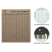 Koala Tools Piano Tablature | Piano Tab Notebook 8.5" x 9.75" 60pp. | Blank sheet piano composition | Top-Down Bar Notation