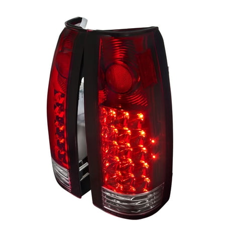 LED TAIL LIGHT RED LENS Made for and Compatible with 88-98 CHEVROLET C10