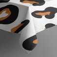 thumbnail image 3 of Black and Orange Of Leopard Print Rectangle Tablecloth 60"x84",Waterproof Polyester Rectangle Table Cloth, Wipeable Spillproof Polyester Tablecloth for Dining, Camping, Indoor and Outdoor, 3 of 5