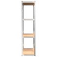 thumbnail image 5 of vidaXL 4-Layer Shelves 5 pcs Silver Steel&Engineered Wood, 5 of 5