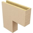 thumbnail image 5 of 4"W x 16"D x 16"H Thin Chapel Hill Rough Cedar Woodgrain TimberThane Corbel, Primed Tan, 5 of 6