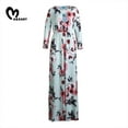 thumbnail image 3 of Binpure Robe Assortie Maman et Moi, Robe Florale à Carreaux à Manches Longues et Col Rond, 3 of 6