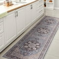 thumbnail image 5 of JONATHAN Y WASHABLE 2 x 8 Runner Rug, Maris Ornate Medallion - Blue/Cream, WSH109C-28, 5 of 10