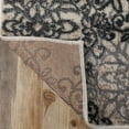 thumbnail image 4 of Superior Modern Floral Scroll Pet and Kid-Friendly Indoor Runner Rug, 2'7"x12', Oatmeal, 4 of 6