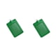 thumbnail image 2 of Seitruly 10 piezas de cubierta de tarjeta de identificación PU carcasa protectora de negocios multifuncional tarjetas de autobús manga mujeres hombres Vertical/Verde 2piezas, 2 of 6