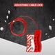thumbnail image 2 of Cerradura de cable de acero Válvula de acero inoxidable Cable de seguridad Cerradura de puerta de entrada sin llave roja Caja fuerte universal Productos antirrobo 3 paquetes Monstrate TO001463-00B, 2 of 5