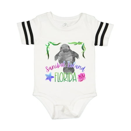 

Inktastic Sanibel Island Florida Cute Swimming Manatee Gift Baby Boy or Baby Girl Bodysuit
