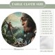thumbnail image 2 of Jack el cazagigantes-theme Fitted Round Tablecloths Elastic Edged Table Covers Waterproof Table Cloth for Kitchen Holiday Party Tables Decor 120cm, 2 of 6