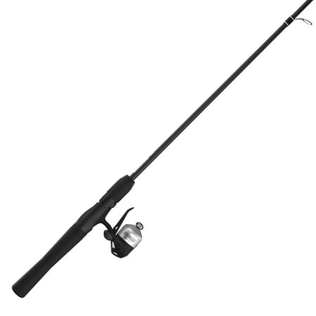 Zebco 33 Micro Trigger Spincast Reel and Fishing Rod Combo Pre-Spooled 4-Pound Line Silver/Black