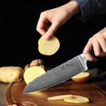 thumbnail image 4 of Juego de cuchillos de cocina Wakoli EDIB de 3 piezas de acero de Damasco VG10, 4 of 9