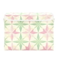 thumbnail image 7 of Yayeee Collapsible Cube Storage Bin with Lid Fabric Closet Decorative Basket with Handles, Beige Symmetrical Stars, 7 of 7
