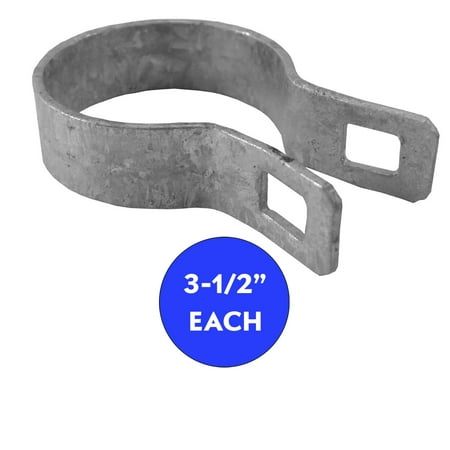 

3-1/2 Brace Band for Chain Link Fence - Use for 3-1/2 Outside Diameter Post/Pipe - Galvanized Chain Link Brace Band