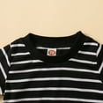 thumbnail image 6 of TAIAOJING Toddler Boys Summer 2PCS Outfit Sets Short Sleeve Striped Prints Tops Shorts 2PCS Outfits Clothes Set For Children Clothes 18-24 Months, 6 of 7
