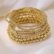 thumbnail image 5 of 7PCS Layered Beaded Bracelets Set for Women Trendy Stretch Elastic Round Ball Beads Bangles Boho Chunky Gold Stackable Bracelets Dainty Jewelry for Gi, 5 of 5