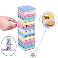 thumbnail image 4 of Montessori Torre de apilable de dibujos animados Bloques de bricolaje Pensamiento lógico Rompecabezas funciones Habilidad impresión CUTICAT Bloques de torre apilables, 4 of 8