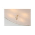 thumbnail image 3 of Lucas McKearn Trellis 20" 3-light Transitional Metal Flush Mount in White/Beige, 3 of 3
