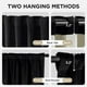 thumbnail image 3 of Cortinas opacas Joydeco de terciopelo negro 100% 240 x 260 cm, 2 paneles, 3 of 9