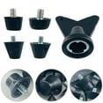 thumbnail image 3 of 12 Pcs Crampons de Bottes de Football Pointes Stables Antidérapantes pour Chaussures de Rugby Chaussures de Randonnée 9 mm, 3 of 9