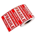 thumbnail image 2 of 1 Roll/500pcs Fragile Label Stickers Handle With Care Package Fragile Sticker, 2 of 2