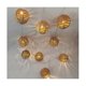 thumbnail image 5 of Brown Rattan Ball Light String - 2.5m Battery Powered Christmas Decoration with 10 LED Lights, 5 of 5